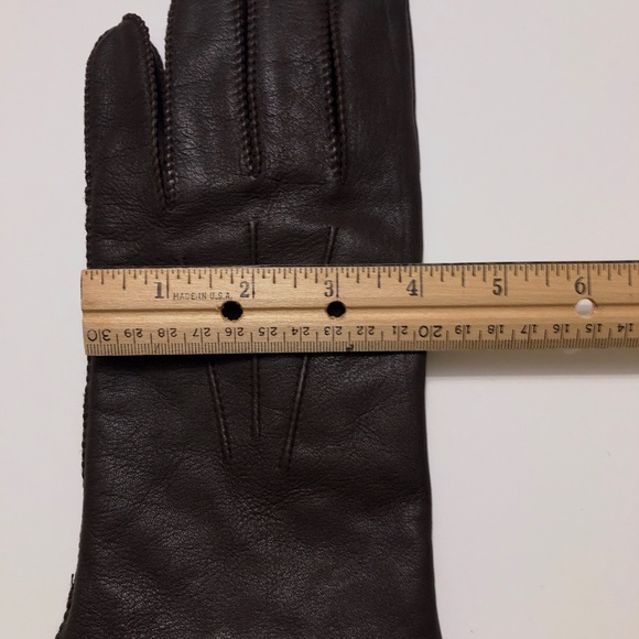 Vintage Fownes Brown Leather Driving Gloves - Picture 5 of 6